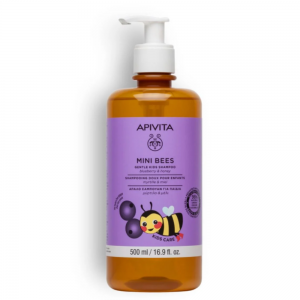 Mini Bees Champú Suave para Niños con Arándanos y Miel, 500 ml. - Apivita