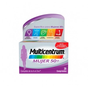 Multicentrum Mujer 50+, 30 Comprimidos. - Multicentrum