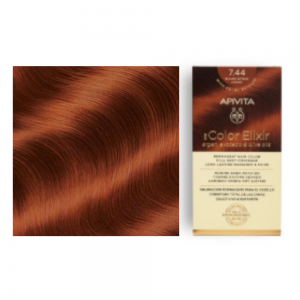 My Color Elixir N7.44, Rubio Cobrizo Intenso. - Apivita