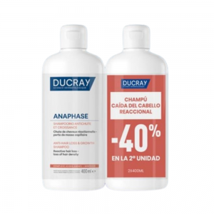 Duplo Anaphase Champú Anticaída y Crecimiento, 400 ml + 400 ml. - Ducray