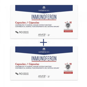 PACK DUPLO Inmunoferon Cápsulas 40% de dto en la 2ª ud, 90 ud + 90 ud. - Cantabria Labs
