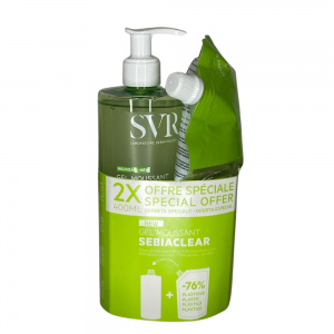 Pack Sebiaclear Gel Moussant, 400 ml + Recarga Sebiaclear Gel Moussant, 400 ml . - SVR