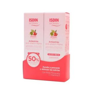 Duplo Woman Isdin Crema Antiestrías, 250 ml + 250 ml. - Isdin