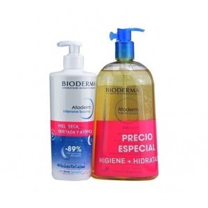 Pack Atoderm Intensive Baume, 400 ml. + Atoderm Aceite de Ducha, 1 litro. - Bioderma 