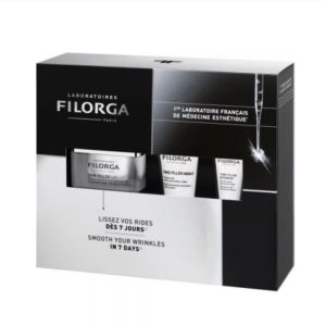 Pack Antiarrugas: Time-Filler 5XP Crema Antiarrugas, 50 ml. + Time-Filler Intensive, 7 ml. + Time.Filler Night, 15 ml. - Filorga