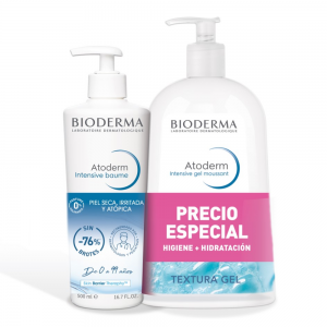 Pack Atoderm Intensive Baume, 500 ml. + Atoderm Intensive Gel Moussant, 1 L. - Bioderma