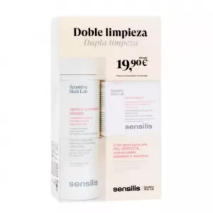 Pack Doble Limpieza, Gentle Cleansing [Mousse], 200 ml + Calm In Balm, Bálsamo Limpiador Intenso, 50 ml. - Sensilis