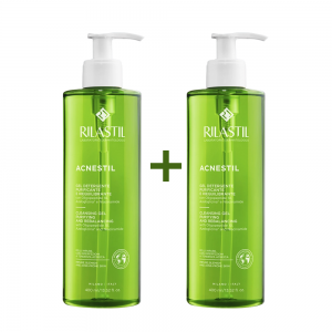 PACK DUPLO Acnestil Gel Limpiador 50% de dto en la 2ª ud, 400 ml + 400 ml. - Rilastil