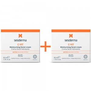 PACK DUPLO C-VIT Crema Hidratante, 50 ml. + 50 ml. - Sesderma