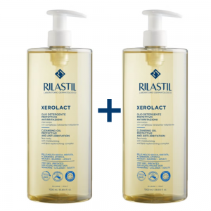 PACK DUPLO Xerolact Aceite Limpiador -50% de dto en la 2ª ud, 1 L + 1 L. - Rilastil