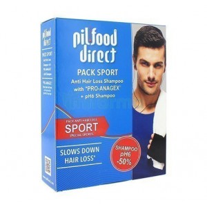 Pilfood Direct Champú Anticaída, 200 ml. + Pilfood Direct Champú pH6, 200 ml. - Laboratorio Serra Pamies