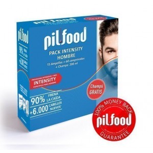 Pilfood Pack Intensity Hombre, 60 Cap. + 15 Amp. + Champú ATC, 200 ml. de Regalo - Laboratorio Serra Pamies
