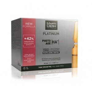 Platinum Photo-Age [HA+], 30 ampollas x 2ml. - Martiderm