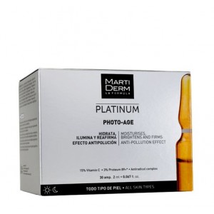 Platinum Photo-Age Ampollas Anti-Aging, 10 ampollas x 2 ml. - Martiderm