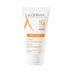 Aderma Protect Crema Solar Sin Perfume SPF50+, 40 ml. - A-Derma