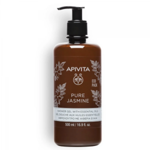 Pure Jasmine Gel de Baño con Aceites Esenciales con Jazmín, 500 ml. - Apivita