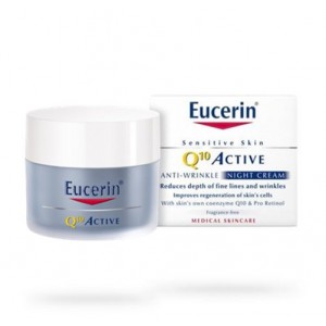 Q10 ACTIVE Crema Noche Antiarrugas, 50 ml. - Eucerin