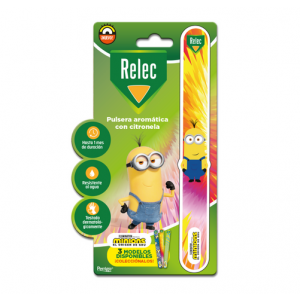 Relec Pulsera con Citronela Minions ROSA, 50 ml. - Perrigo