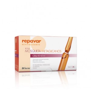 Repavar® Reevitalizante Rosa Mosqueta Metaglicanos Cell Renew 1 ml x 30 Ampollas. - Ferrer