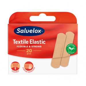 Salvelox Textile Elastic Apósitos, 20 ud.- Orkla