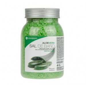 Sal de Baño Aloe Vera, 700 g.- Flor de Mayo