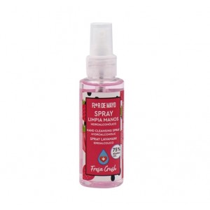 Spray Hidroalcohólico Limpia Manos Fresa Crush, 100 ml. - Flor de Mayo