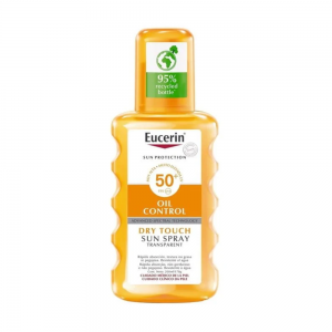 Sun Body Dry Touch Spray Transparente FPS50+, 200 ml. - Eucerin