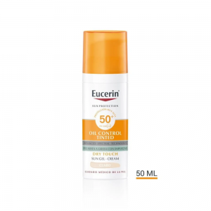Sun Face Oil Control Crema con Color Tono Claro FPS50+, 50 ml. - Eucerin