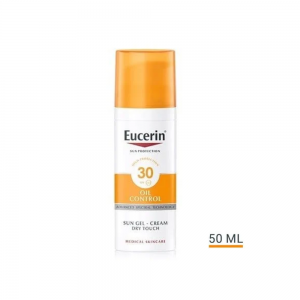 Sun Face Gel Crema Oil Control Dry Touch FPS30, 50 ml. - Eucerin