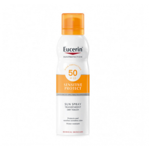 Sun Body Oil Control Dry Touch Aerosol Transparente SPF50, 200 ml.- Eucerin