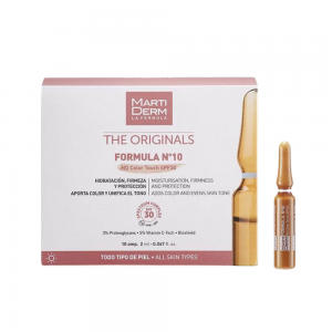 Fórmula Nº 10 HD Color Touch SPF30, 10 Ampollas. - Martiderm