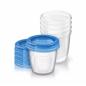 Vasos para almacenamiento de leche materna, 5 ud. - Philips Avent