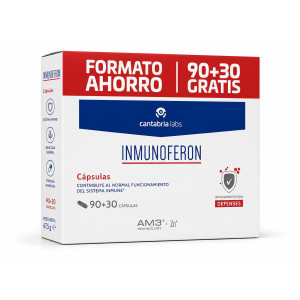 Inmunoferon Formato Ahorro, 90+30 Cápsulas. - Cantabria Labs