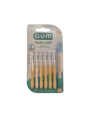 GUM Cepillo Interdental Trav-ler de 1.3 mm, 6 un. - Sunstar
