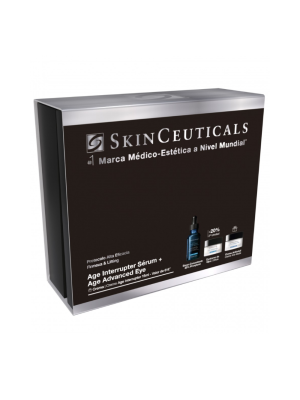 Pack Protocolo Alta Eficacia: A.G.E. Interrupter Serum, 30 ml. + A.G.E. Advanced Eye, 15 ml. + A.G.E. Interrupter Advanceed , 15 ml. - Skinceuticals
