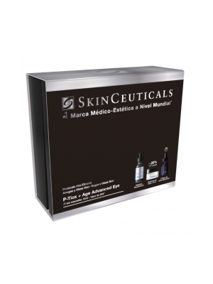 Pack Protocolo Alta Eficacia: P-Tiox, 30 ml. + A.G.E. Advanced Eye, 15 ml.  + H.A. Intensifier Serum, 15 ml. - Skinceuticals