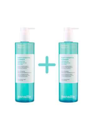 Duplo Purify Essential Cleanser, 400 ml. + 400 ml. - Sensilis