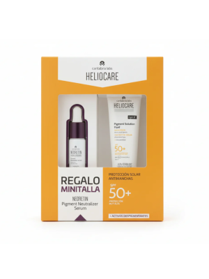 Pack Proteccion Solar Antimanchas: Heliocare 360° Pigment Solution SPF 50+, 50 ml.+ Neoretim Discrom Control Serum , 10 ml. de Regalo! - Cantabria Labs