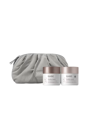 Rutina Healthy Aging+ Dia y Noche:Healthy Aging+ Crema Multi Protectora Tensora de Día SPF 30 , 50 ml + Healthy Aging+ Crema Multi Reparadora Renovadora de Noche, 50 ml. - BABE