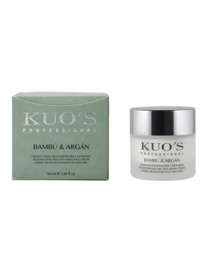 Crema Facial Bambú y Argán, 50 ml. - Kuo's