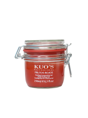 Peeling Corporal de Sal Frutos Rojos, 250 ml. - Kuo's