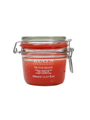Peeling Corporal de Sal Frutos Rojos, 400 ml. - Kuo's