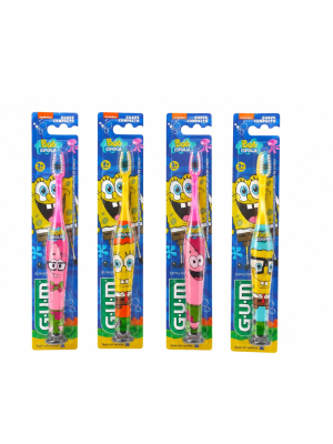Cepillo de Dientes Infantil Suave Compacto 3+ Años Bob Esponja 1 unidad. - Sunstar