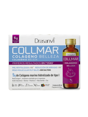Collmar Colágeno Bebible Belleza Frutos del Bosque, 8 viales de 50 ml. - Drasanvi