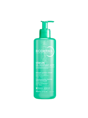 Sébium Gel Moussant Actif, 400 ml.- Bioderma 