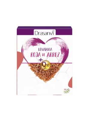 Levadura Roja de Arroz + Coenzima Q10, 30 Cápsulas. - Drasanvi