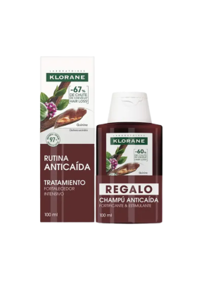 Pack Anticaída Champú Fortificante 400 ml + Sérum Anticaída 100 ml.- Klorane
