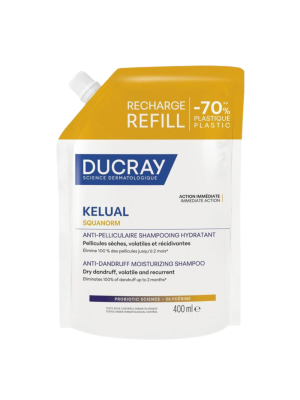 Kelual Squanorm Champú Anticaspa Regulador Recarga,  400 ml. - Ducray