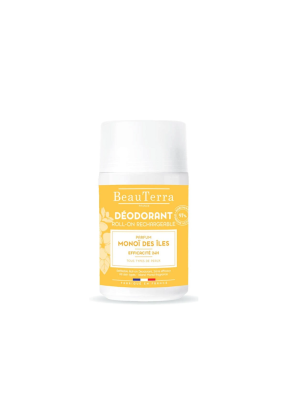 Desodorante Roll-on Recargable Aroma Monoi de las Islas,50 ml. - Beauterra