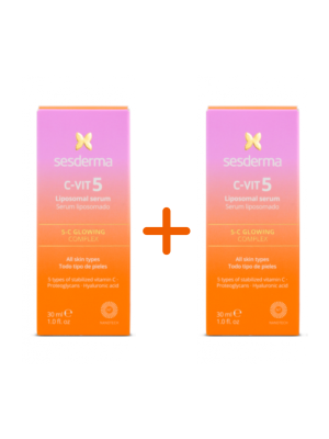 PACK DUPLO C-VIT Sérum 5 Vitaminas, 30 ml. + 30 ml. - Sesderma